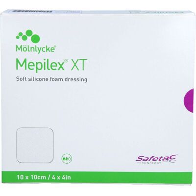 Cc MEPILEX XT 10x10 cm Schaumverband 5 St. Cc MEPILEX XT 10x10 cm Schaumverband 5 St.
