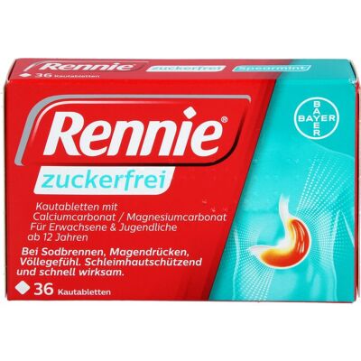 Bayer RENNIE zuckerfrei Kautabletten 36 St. Bayer RENNIE zuckerfrei Kautabletten 36 St.