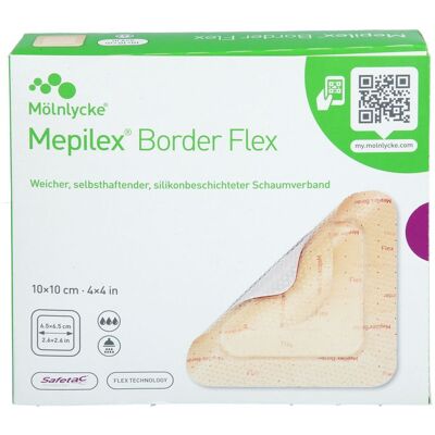 Docpharm GmbH MEPILEX Border Flex Schaumverb.haft.10x10 cm 10 St. Docpharm GmbH MEPILEX Border Flex Schaumverb.haft.10x10 cm 10 St.