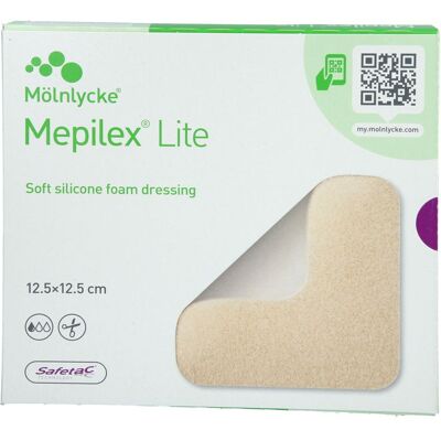 Docpharm GmbH MEPILEX Lite Schaumverband 12,5x12,5 cm steril 5 St. Docpharm GmbH MEPILEX Lite Schaumverband 12,5x12,5 cm steril 5 St.