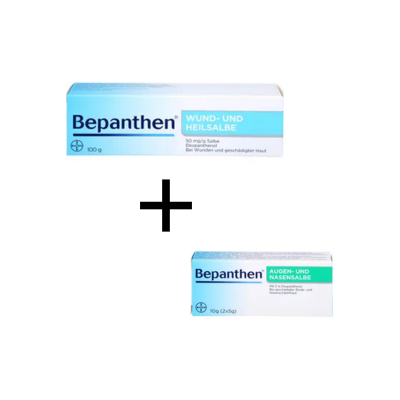 Bayer Bepanthen Salbe 100g + Augen &-Nasensalbe 10g Bayer Bepanthen Salbe 100g + Augen &-Nasensalbe 10g