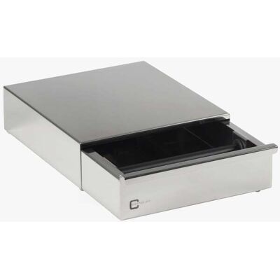 JoeFrex Abschlagbehälter M poliert 27 cm x 30 cm x 9 cm Barista Profi JoeFrex Abschlagbehälter M poliert 27 cm x 30 cm x 9 cm Barista Profi