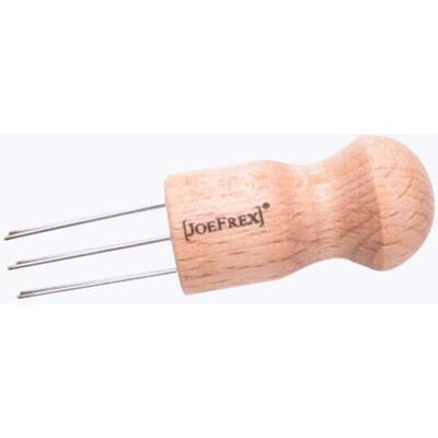 Joefrex Espresso-Verteiler WDT Tool 3 cm 10 cm Edelstahl Buche Joefrex Espresso-Verteiler WDT Tool 3 cm 10 cm Edelstahl Buche