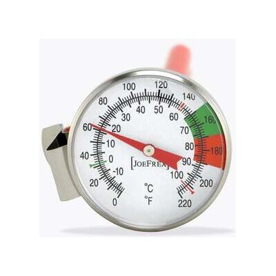 JoeFrex Milchthermometer Edelstahl 3 cm x 15 cm Präzise Temperatur JoeFrex Milchthermometer Edelstahl 3 cm x 15 cm Präzise Temperatur