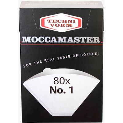 Moccamaster Kaffeefilter Nr. 1 Für Cup-One 80 Stück Umweltfreundlich Moccamaster Kaffeefilter Nr. 1 Für Cup-One 80 Stück Umweltfreundlich