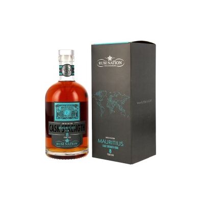 Rum Nation Mauritius 8 Years Old Cask Strength 54,9% Vol. 0,7 Liter Rum Nation Mauritius 8 Years Old Cask Strength 54,9% Vol. 0,7 Liter