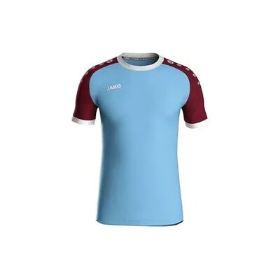 JAKO Kinder Trikot Iconic KA - unisex - lightblue/weinrot - 116 - Kinder Sports Jersey JAKO Kinder Trikot Iconic KA - unisex - lightblue/weinrot - 116 - Kinder Sports Jersey