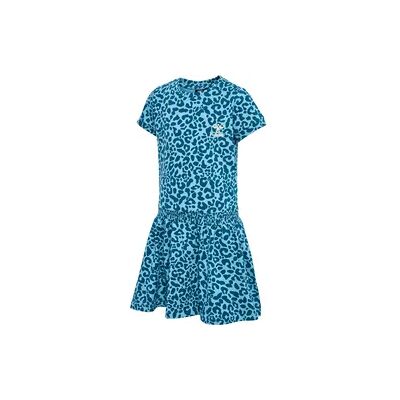 HUMMEL hmlFLOWY AOP DRESS S/S blue coral 128 HUMMEL hmlFLOWY AOP DRESS S/S blue coral 128