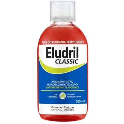 Eludril Classic Antibakterielle und Beruhigende Mundspülung 500ml Eludril Classic Antibakterielle und Beruhigende Mundspülung 500ml