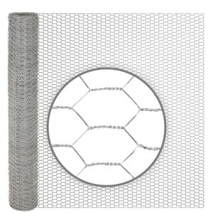 10m VOSS.farming Sechseckgeflecht, Hasendraht, Höhe 75cm - 13x0,7mm, verzinkt