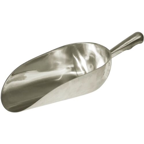 Kerbl Futterschaufel aus Aluminium, runde Abwiegeschaufel, ca. 900g