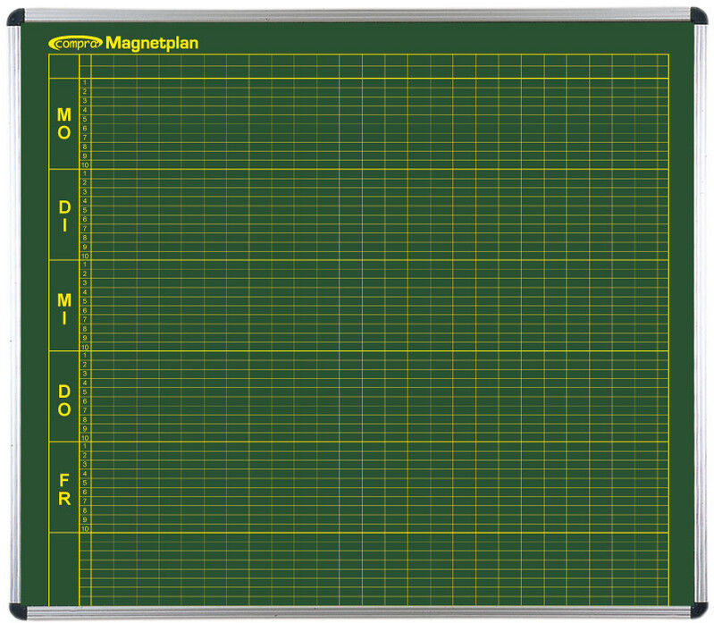 Conen Klassenplantafel für 10 Tagesstunden