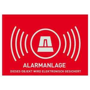 AU1322 Warn-Aufkleber Alarm ohne ABUS Logo 148 x 105 mm Tür Fenster