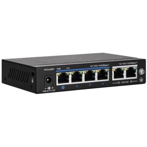 Abus 4-Port PoE Gigabit Switch PoE+ 60 Watt Plug and Play IP Kameras ITAC10100