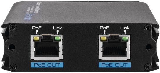 ABUS 2 Port PoE Repeater PoE+ Ethernet bis 300 m VerstÃ¤rker IP Kameras ITAC10200