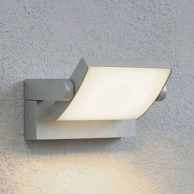 LED Aussenwandleuchte Sherin Lindby, alu / grau / zink, Aluminium, Modern, LED Wandleuchte außen LED Aussenwandleuchte Sherin Lindby, alu / grau / zink, Aluminium, Modern, LED Wandleuchte außen