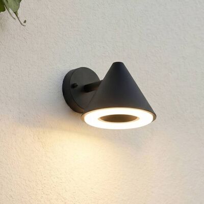 LED Aussenwandleuchte Soran Lindby, schwarz, Metall, Modern, LED Wandleuchte außen LED Aussenwandleuchte Soran Lindby, schwarz, Metall, Modern, LED Wandleuchte außen
