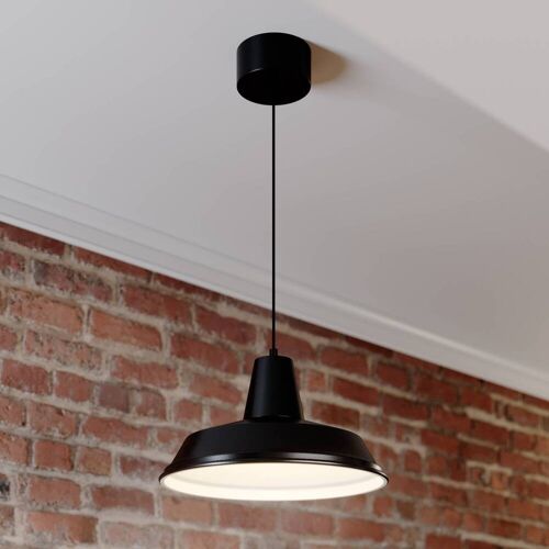 Hängelampe Class Luminex, dimmbar, schwarz, für Wohn- / Esszimmer, Metall, Pendelleuchte