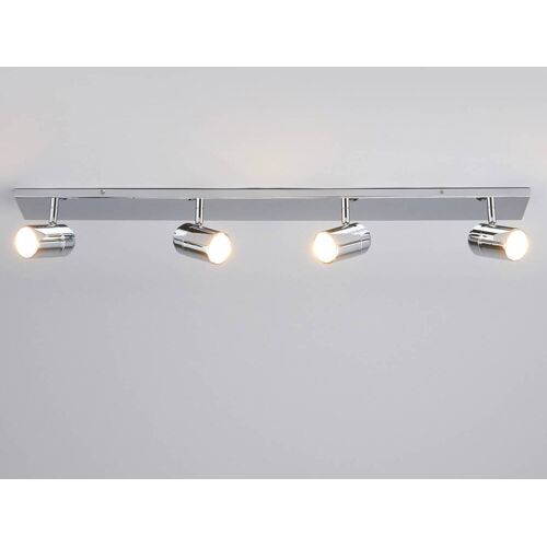 Deckenlampe DEJAN Lindby, dimmbar, chrom / silber, für Badezimmer, Metall, Modern, Deckenlampe