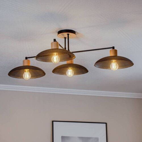 Deckenlampe Kobe EMIBIG LIGHTING, dimmbar, schwarz, für Wohn- / Esszimmer, Metall, Deckenlampe