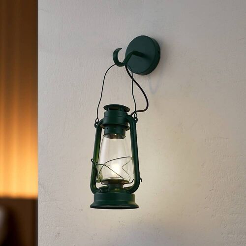 Wandlampe Raisa Lindby, dimmbar, grün, für Wohn- / Esszimmer, Metall, Industrielles Design, Wandleuchte, Wandlampe Innen