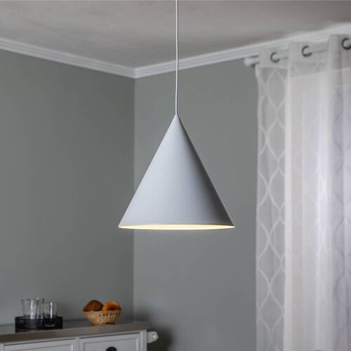 Hängelampe Cono TK Lighting, dimmbar, weiß / opal, für Wohn- / Esszimmer, Metall, Modern, Pendelleuchte
