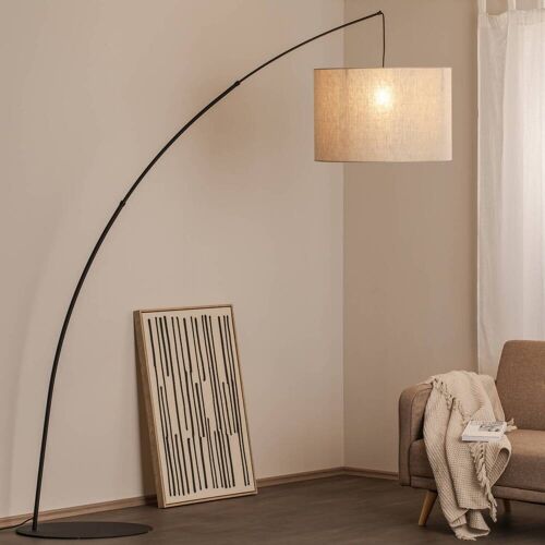 Bogenlampe Moby TK Lighting, für Wohn- / Esszimmer, Metall, Stehlampe