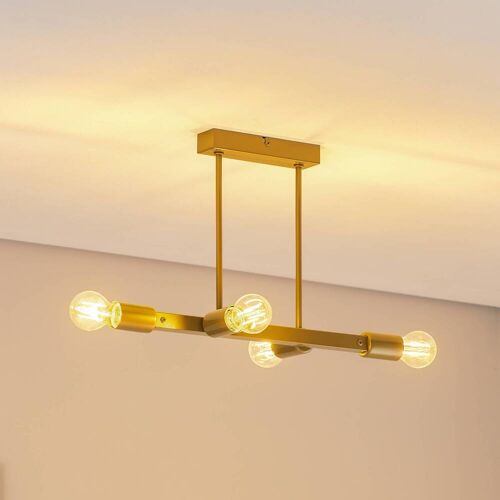 Deckenlampe Eliza Lamkur, dimmbar, messing / gold, für Wohn- / Esszimmer, Metall, Modern, Deckenlampe
