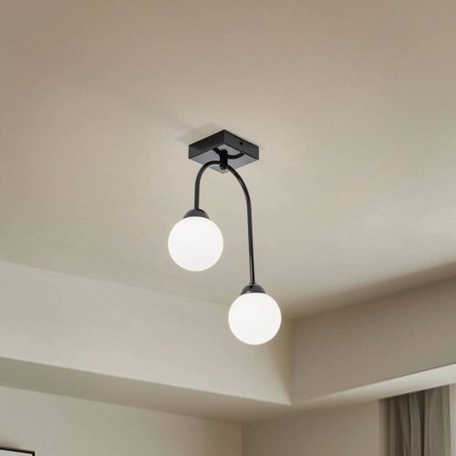 Deckenlampe Bandi Lamkur Lighting, dimmbar, schwarz, für Wohn- / Esszimmer, Metall, Modern, Deckenlampe