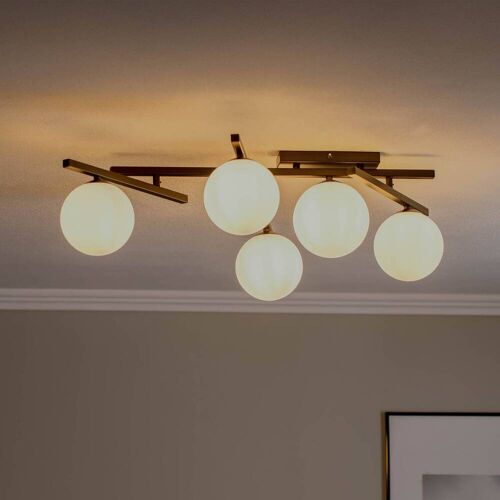 Deckenlampe Smart EMIBIG LIGHTING, dimmbar, schwarz, für Wohn- / Esszimmer, Metall, Modern, Deckenlampe