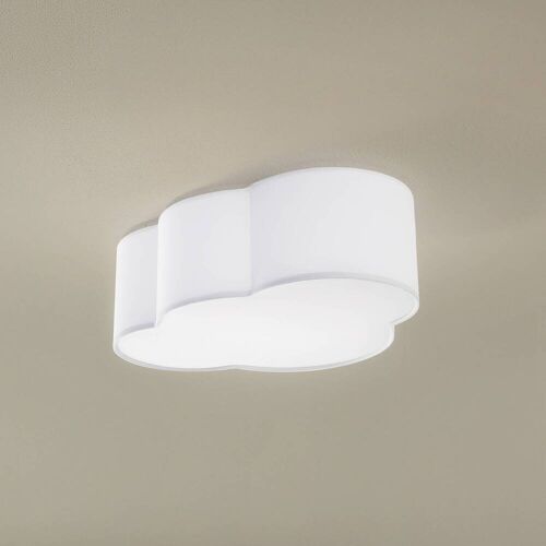 Deckenlampe Cloud TK Lighting, dimmbar, weiß / opal, für Wohn- / Esszimmer, Textil / Stoff / Seide, Junges Wohnen, Deckenlampe