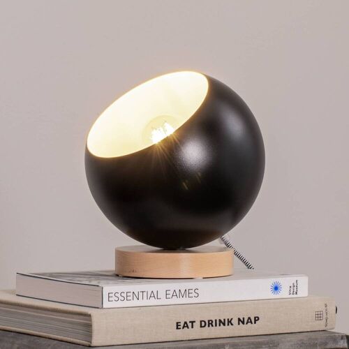Nachttischlampe Arvid Envostar, schwarz, für Wohn- / Esszimmer, Metall, Skandinavisch, Tischlampe
