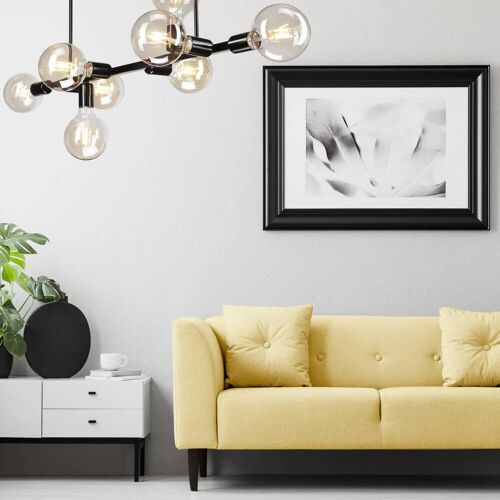 Deckenlampe Eliza Lamkur, dimmbar, schwarz, für Wohn- / Esszimmer, Metall, Modern, Deckenlampe