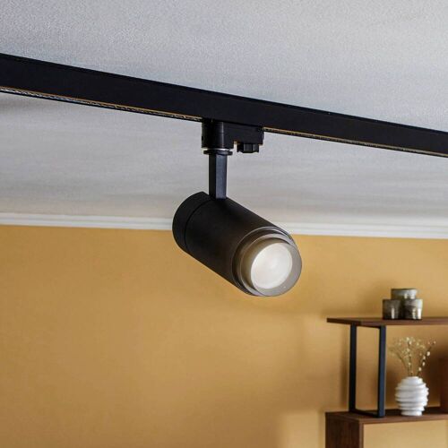 Arcchio Nanna LED-Schienenspot schwarz 4000K 21W, schwarz, für Arbeitszimmer / Büro, Aluminium, Stromschienenstrahler