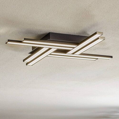 LED Deckenlampe Largo Domiluce, schwarz, für Wohn- / Esszimmer, Aluminium, Modern, LED Deckenleuchte