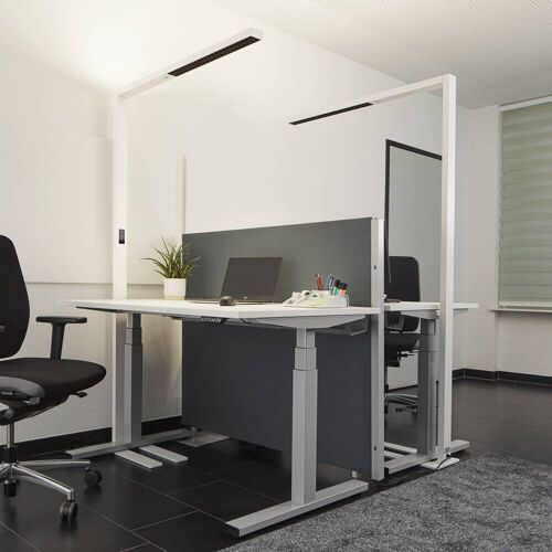 Stehlampe Jolinda Arcchio, dimmbar, weiß / opal, für Arbeitszimmer / Büro, Aluminium, Modern