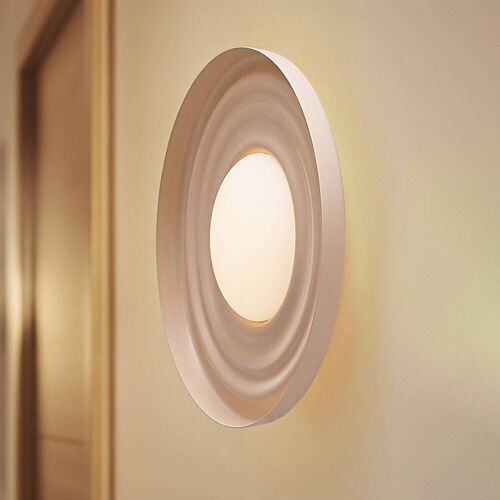 Wandlampe Waves Lindby, creme / amber, für Wohn- / Esszimmer, Metall, Modern, LED Wandleuchte, Wandlampe Innen
