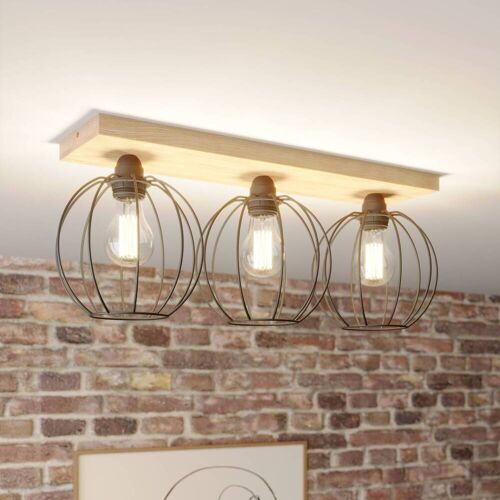 Deckenlampe Dorett BRITOP, dimmbar, Holz hell, für Wohn- / Esszimmer, Holz, Deckenlampe