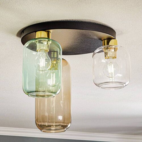 Deckenlampe Marco Green TK Lighting, dimmbar, klar / transparent, für Wohn- / Esszimmer, Glas, Modern, Deckenlampe