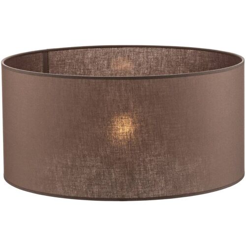 Lampenschirm Roller, erdbraun, Ø 50cm, Höhe 24cm Roller Duolla, braun / rost, Textil / Stoff / Seide