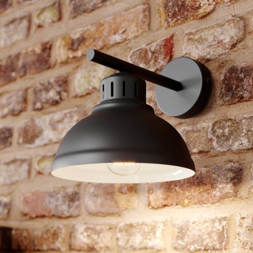 Wandlampe Sven Luminex, dimmbar, schwarz, für Wohn- / Esszimmer, Metall, Wandleuchte, Wandlampe Innen