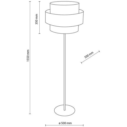 Stehlampe Calisto TK Lighting, braun / rost, für Wohn- / Esszimmer, Textil / Stoff / Seide, Stehlampe