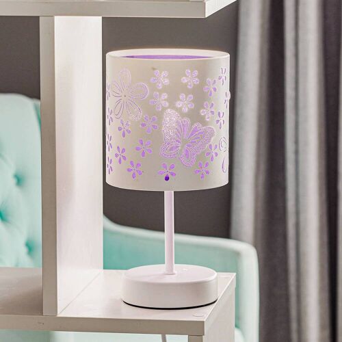 Nachttischlampe Titilla ONLI, weiß / opal, für Wohn- / Esszimmer, Metall, Junges Wohnen, Tischlampe