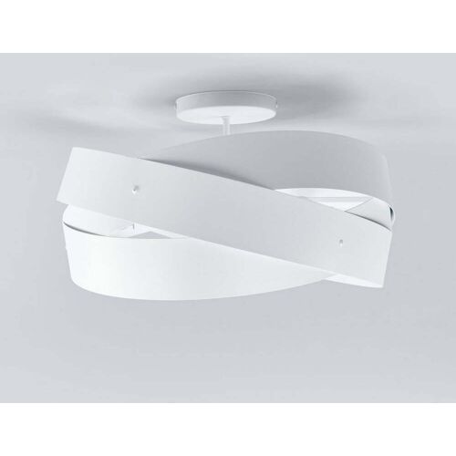 Deckenlampe Tornado Domiluce, dimmbar, weiß / opal, für Wohn- / Esszimmer, Metall, Modern, Deckenlampe