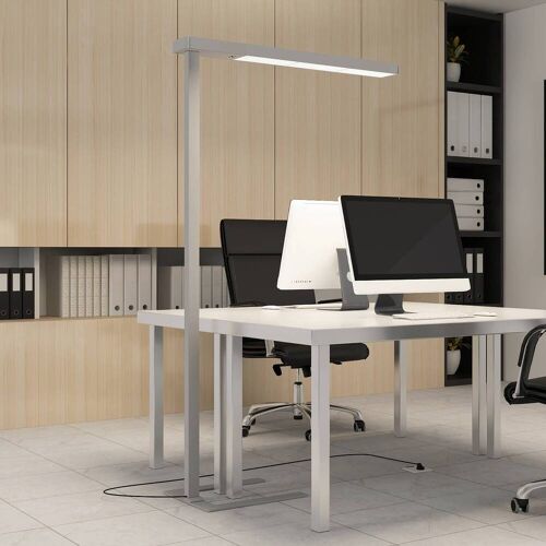 Stehlampe Susi Arcchio, dimmbar, alu / grau / zink, für Arbeitszimmer / Büro, Aluminium, Modern