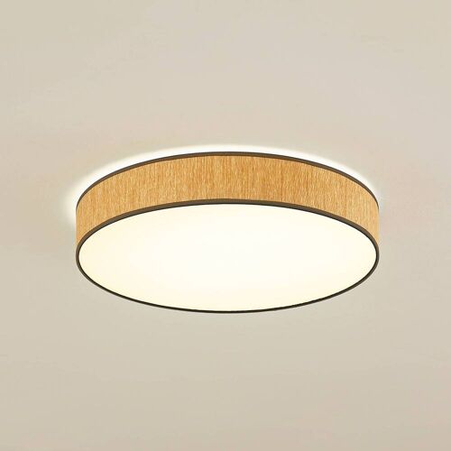 LED Deckenlampe Jutis Lindby, Holz hell, für Wohn- / Esszimmer, Holz, Modern, LED Deckenleuchte