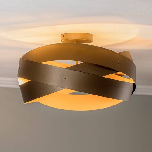 Deckenlampe Tornado Euluna, dimmbar, braun / rost, für Wohn- / Esszimmer, Metall, Modern, Deckenlampe