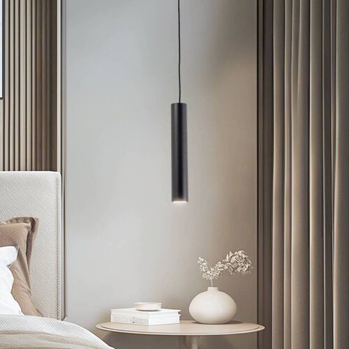 Hängelampe Omera Argon, dimmbar, schwarz, für Wohn- / Esszimmer, Metall, Modern, Pendelleuchte