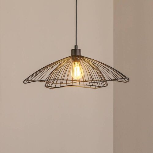 Hängelampe Tel Opviq, dimmbar, schwarz, für Wohn- / Esszimmer, Metall, Pendelleuchte