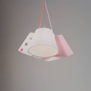 Maco Design Zsofia Kinderzimmer Pendelleuchte - 3 Lichter - Weiß/Rosa Maco Design Zsofia Kinderzimmer Pendelleuchte - 3 Lichter - Weiß/Rosa